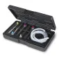 Brake Bleeding Kit 6 Pieces with Brake Pipe Wrenches 7-11 mm, Hoses, Plastic Case, BETA Tools