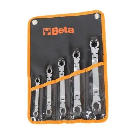 Swivel Ring Spanner set, 5 Pieces 8–17 mm, BETA