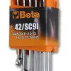 U-Box Wrench set 8-19 mm 9 Pieces with Portable Case, BETA