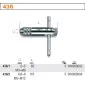 Gängtappshållare Skjutbart Handtag Spärr Båda Håll, 85 mm 2–5 mm M3–M8, BETA Tools