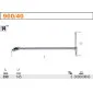 T-Handle with 1/4 Drive Socket, 390 mm Length, BETA Tools