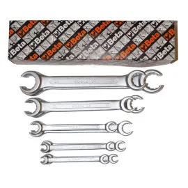Open Box End Wrench set 10 Pieces 8 x 10 mm-30 x 32 mm, BETA