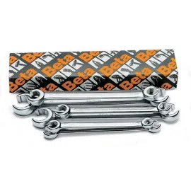 Open End Wrench set 6 Pieces 8 x 10 mm-19 x 22 mm, BETA