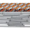 Set of chrome-plated T-handle wrenches with swivel hex male