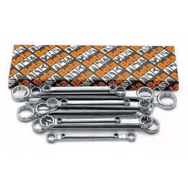 Flat Ring Wrench set 8 Pieces 6 x 7 mm-20 x 22 mm, BETA