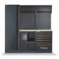 Garageinredning 1360 mm, 8 Moduler, Servicemodul, 7 Lådor, Multiplyskiva, 215 kg, BETA Tools C45PRO 2.0 CW