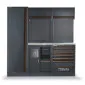 Garageinredning 1360 mm, 8 Moduler, Servicemodul, 7 Lådor, Rostfri MDF-skiva, 225 kg, BETA Tools C45PRO 2.0 CX