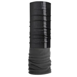 Universal huvudduk / ansiktsmask med reflex och varm fleece, svart-grå