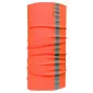 Multifunktionell halsduk med reflexband, orange
