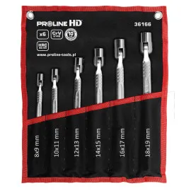 Socket Wrench set 6 Pieces 8 x 9–18 x 19 mm Chrome Vanadium, Proline-HD