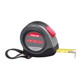 Measuring Tape 7.5m/25m, Rubber Case, Automatic Stop, Proline
