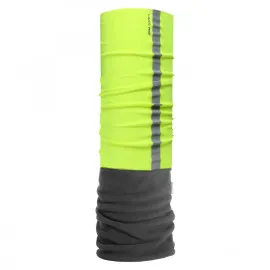 Multifunctional Scarf with Fleece, Reflective, Yellow and Grey, LahtiPro