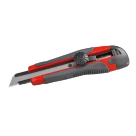 Retraktabel Kniv 18 mm, Gummihandtag, Proline