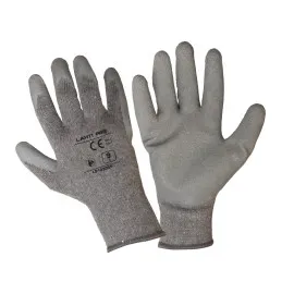 Gloves Latex Grey L210308 P, 12 Pairs, 8 , CE, LAHTI