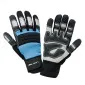 Handskar för mekaniker, st. 9, svart-blå, med reflex, spandex, PVC, CE, EN 420, LAHTI PRO L2807
