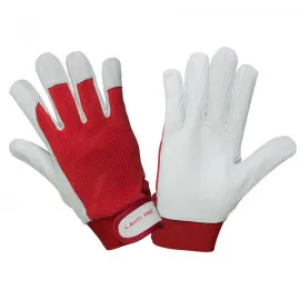 Gloves Goat Leather Red L270208 P, Card, 8 , CE, LAHTI
