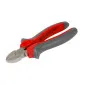 Diagonal Side Cutters 160 mm, Drop Forged, Hardened, Satin Finish, Heavy Duty Dark Plastic Handles, Proline