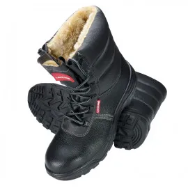Winter Safety Boots Leather S3 SRC Steel Toe Waterproof Fur Lined Anti-Slip, LahtiPro