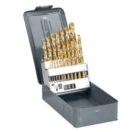 Metallborr titan HSS TiN (spiralborr) 19st 1-10 mm DIN338, Proline