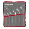 Offset Curved Ring Wrench set DIN 838, 6 x 7-30 x 32, Proline