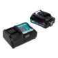 MAKITA Li-Ion Battery 12 V 2 Ah + MAKITA Charger DC10WD 12 V