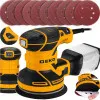 Oscillating polisher 230V 125 mm, 320 W, 7000-14000 RPM, adjustable sanding discs, Deko