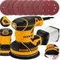 Oscillerande polermaskin 230V 125 mm, 320 W, 7000-14000 RPM, justering av sliprondeller, Deko