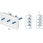 Ventilationsgaller Yttre Gravitationsjalusi 550x550mm PVC Grå, Vents-Group