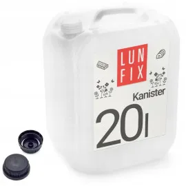 Vattendunk 20L, kanister för dricksvatten, HDPE plast, LunFix