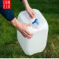 Vattendunk 20L med kran, kanister för dricksvatten, HDPE plast, LunFix