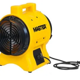 Cirkulationsfläkt Axial 250 W 750 m³/h, Bärbar Rörmodell Gul Pulverlackad, Master
