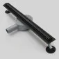 Floor drain, linear drain 60 cm with swivel drain pipe and high flow rate, Prina