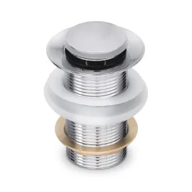 Drain stopper, basin plug, pop-up spring-loaded cover, round, without overflow, universal, Prina