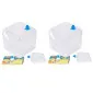 Water container, 2 pcs collapsible containers of 15L each for drinking water, with tap, PVC plastic