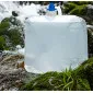 Water container, 2 pcs collapsible containers of 15L each for drinking water, with tap, PVC plastic