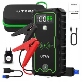 Super Kraftfull Powerbank och Booster för Snabbstart av Bilar, Starthjälp, 2500 A, 16000mAh