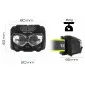 LED Headlight / Flashlight, Waterproof, USB-C Rechargeable, 500lm, VAYOX