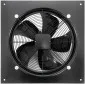 Wall-mounted exhaust fan, axial fan 400 mm 190W 3500 m³/h, professional industrial fan with gravity shutter, Harmann WAX 400/W/4/3500S