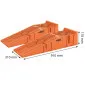 Vehicle Ramp 2 pcs – Foldable and Durable Ramp for Up to 3 Tons, NeoTools