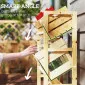 3-Tier Beverage Crate Shelf, Wooden Rack, Outsunny