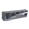 Wall-Mounted Parts Organizer with 5 Plastic Bins 600 x 165 x 140 mm, BETA Tools