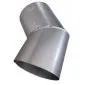Rörböj för rökkamin, 45 grader 100 mm rökrör