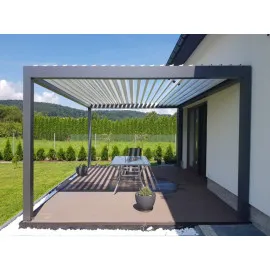 Pergola Aluminium COMFORT Luxe 3 x 3m with LED, Freestanding, Alluminio