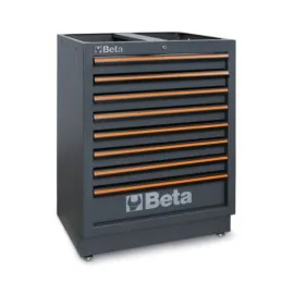 Tool Cabinet with 8 Drawers 566 x 406 mm, Fixed Module, BETA Tools