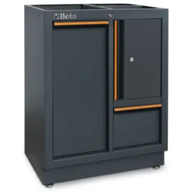 Tool Cabinet with Charging Module, Pull-Out Side Compartment and Ventilation, BETA Tools