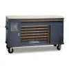Workshop Cart with 7 Drawers, Waste Bin, and Wooden Workbench, BETA Tools