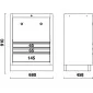 Storage Module with 3 Drawers and 2 Built-in Rollers, BETA Tools