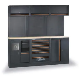 Garageinredning Komplett C45PRO 2.0 AW 8 Moduler Flerskikts Trä 2040 x 615 mm 219 kg, BETA