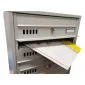 Mailbox, post box with 1-16 letter compartments, Alabaster mail sorting cabinet, EU compliant