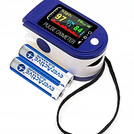 Pulsoximeter, syremätare, färg OLED display, 30-250bpm